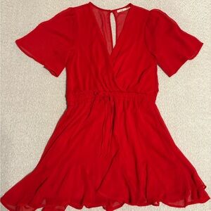 Miami Vibrant Red Mini Dress